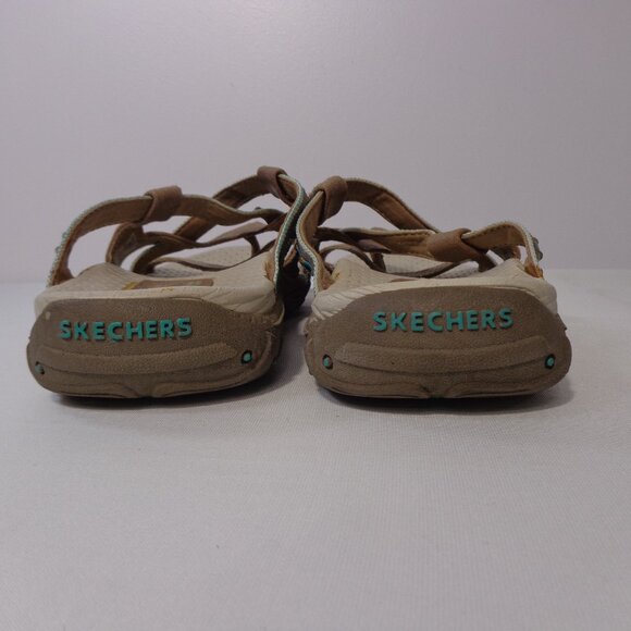 Skechers Reggae Soundstage Leather Toe Post Slide Sandal 46720 Women's Size 8 - Picture 5 of 8